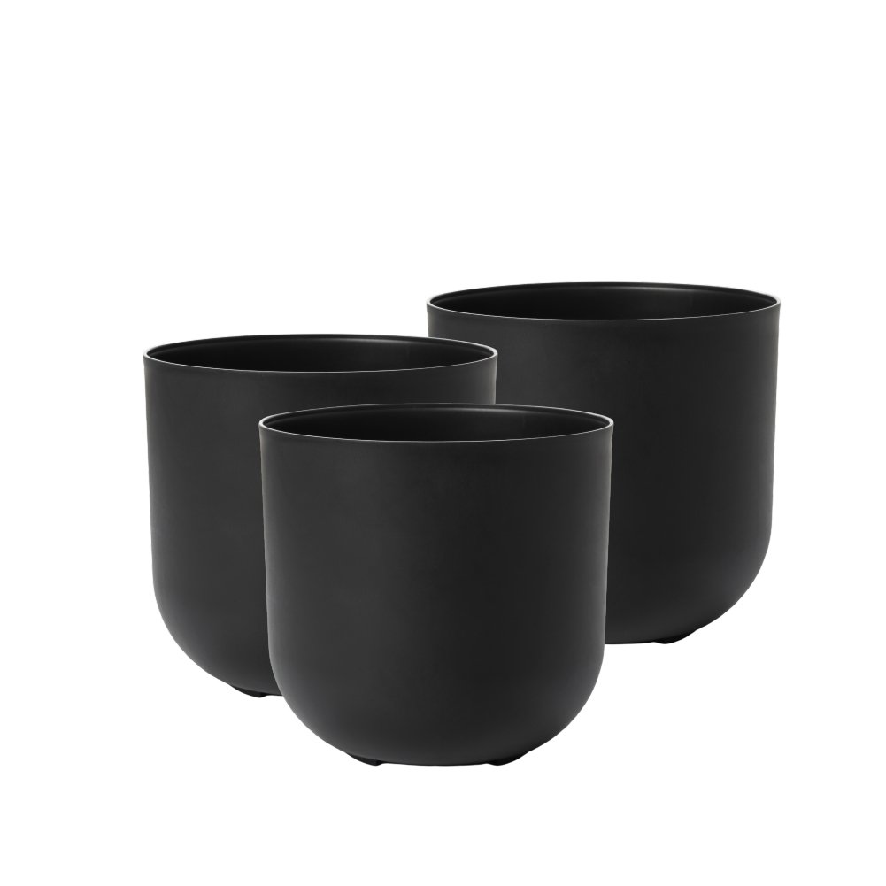 Kit de 3 Cachepôs Pote 24 - Cores